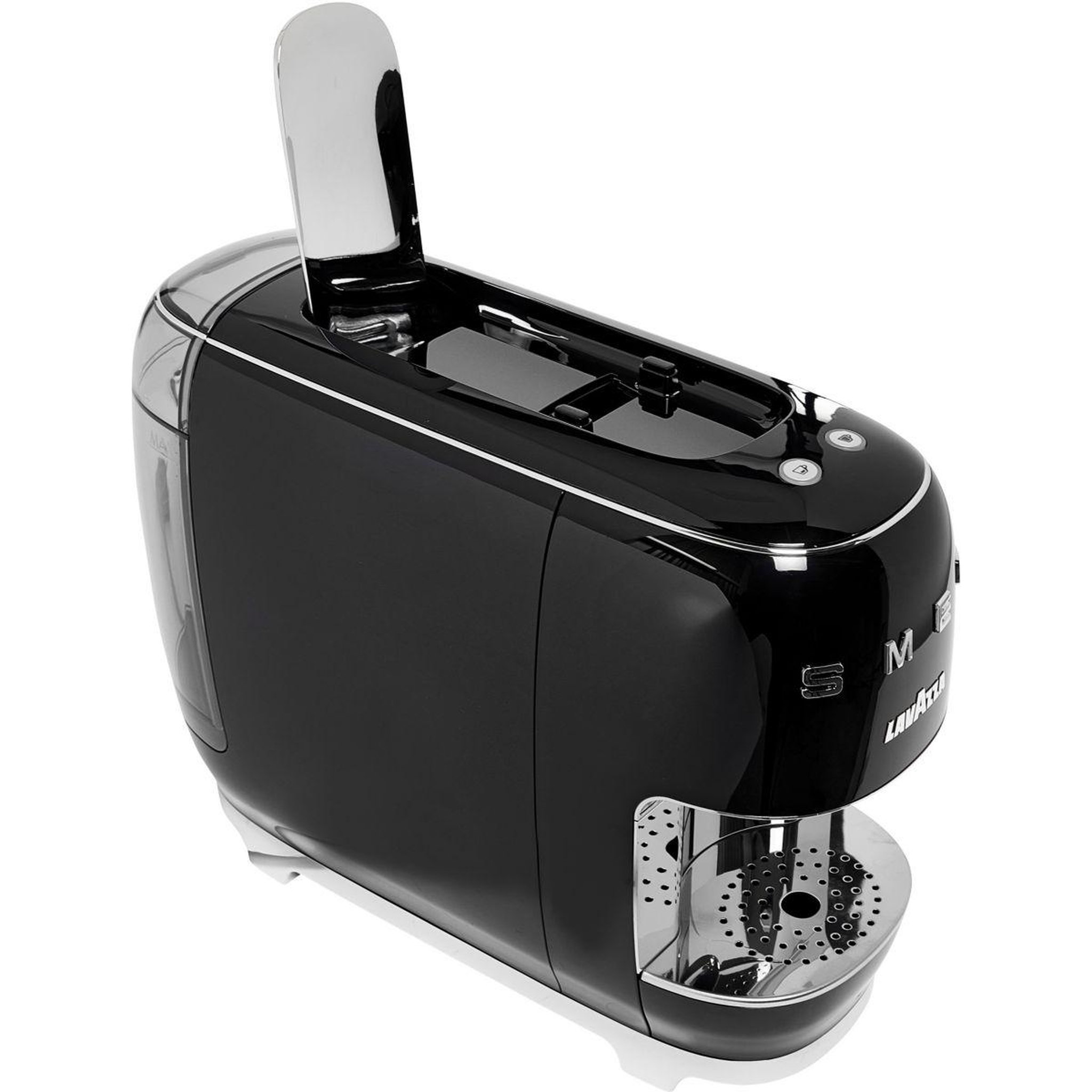 Voir la diapositive 5 : LAVAZZA Cafetière à dosette Smeg noire