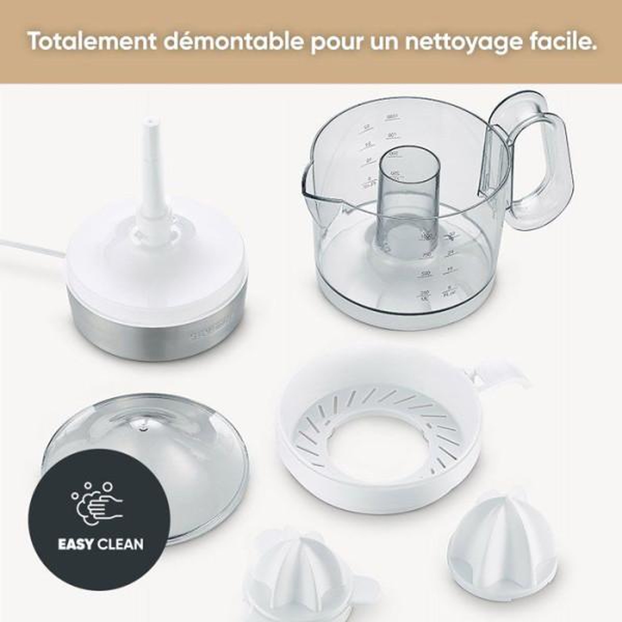 Voir la diapositive 6 : SEVERIN Presse Agrume Electrique  1L - SEVERIN - CP3535 - Avec 2 cônes amovibles - réservoir XXL de 1L - 40 W - blanc