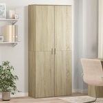 VIDAXL Buffet haut chene sonoma 80x35x180 cm bois d'ingenierie