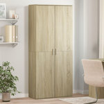 VIDAXL Buffet haut chene sonoma 80x35x180 cm bois d'ingenierie
