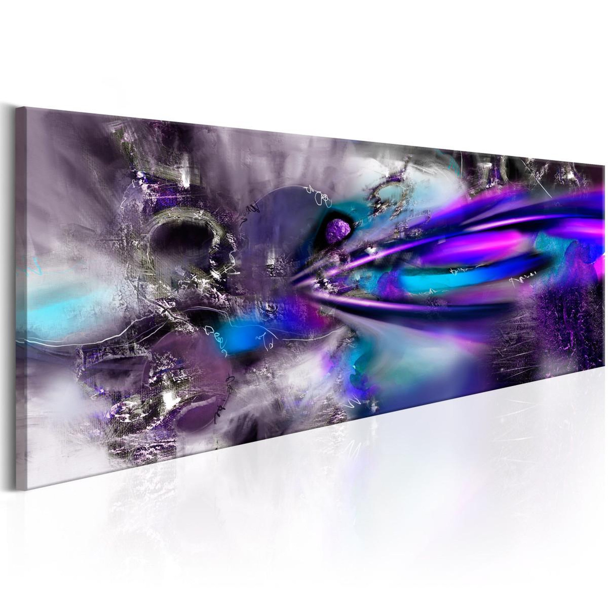 Paris Prix Tableau imprimé  comète violette. Coloris disponibles : Multicolore
