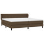 Voir la diapositive 3 : VIDAXL Sommier a lattes de lit avec matelas Marron fonce 200x200 cm