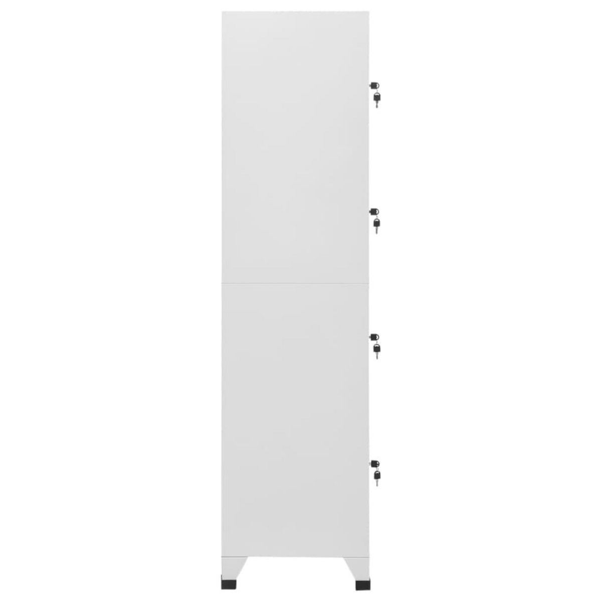 VIDAXL Armoire a casier avec 4 compartiments 38x45x180 cm