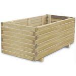 VIDAXL Lit sureleve rectangulaire 100x50x40 cm bois