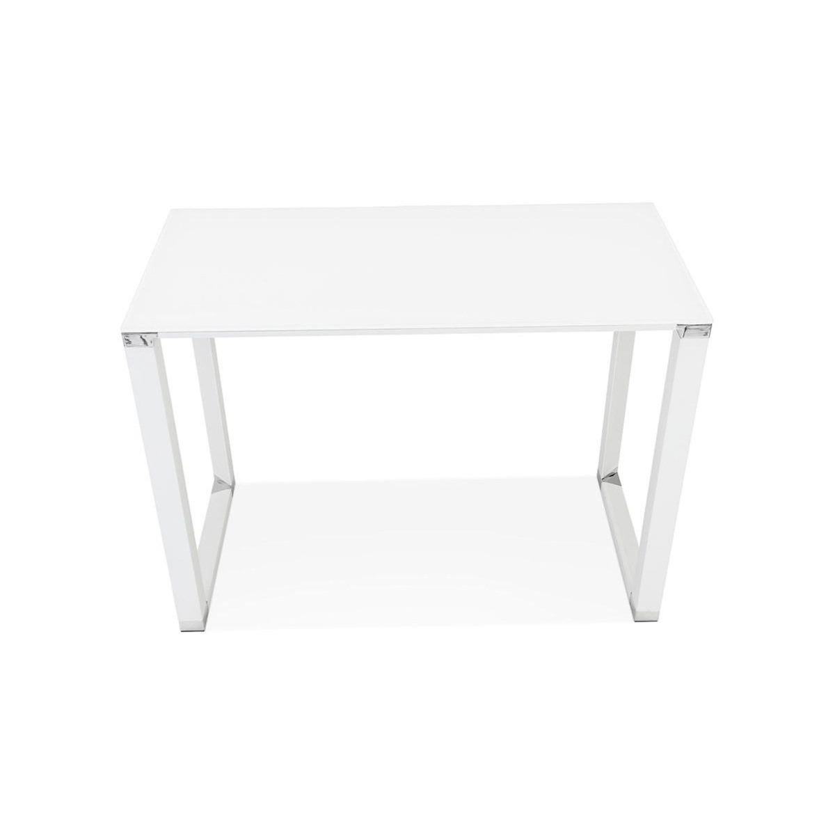 Paris Prix Bureau Design en Verre  Zaho  140cm Blanc
