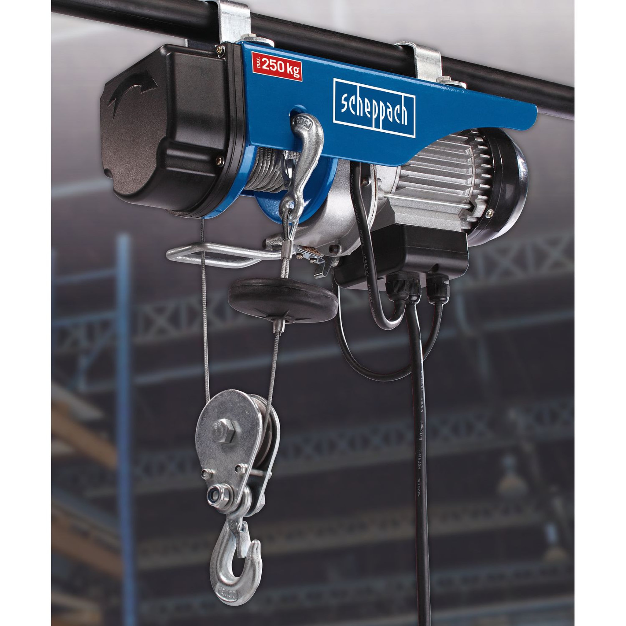 SCHEPPACH Palan électrique HRS250  - charge 200 kg 780W