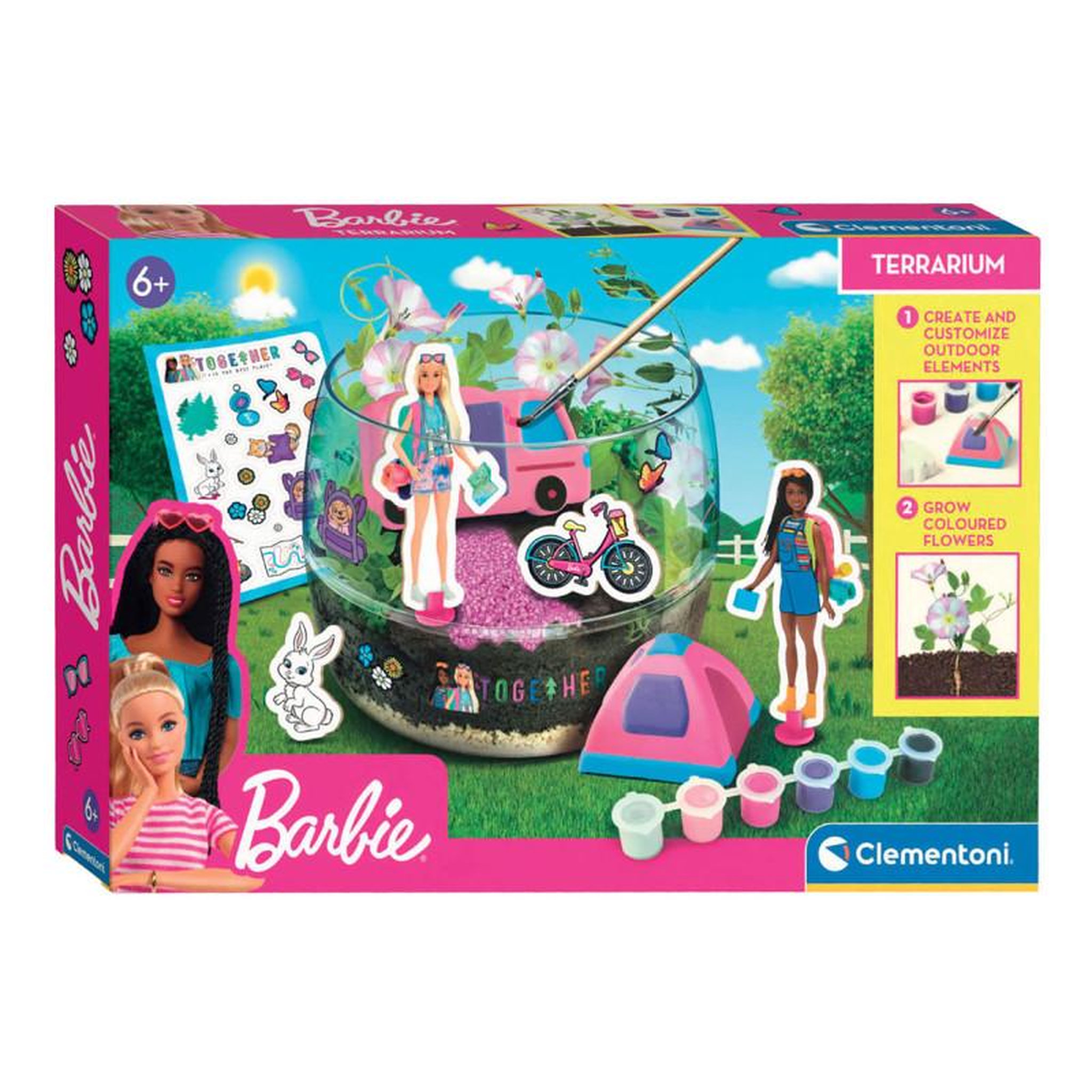 Voir la diapositive 1 : CLEMENTONI Clementoni Barbie Terrarium Craft Set 19303