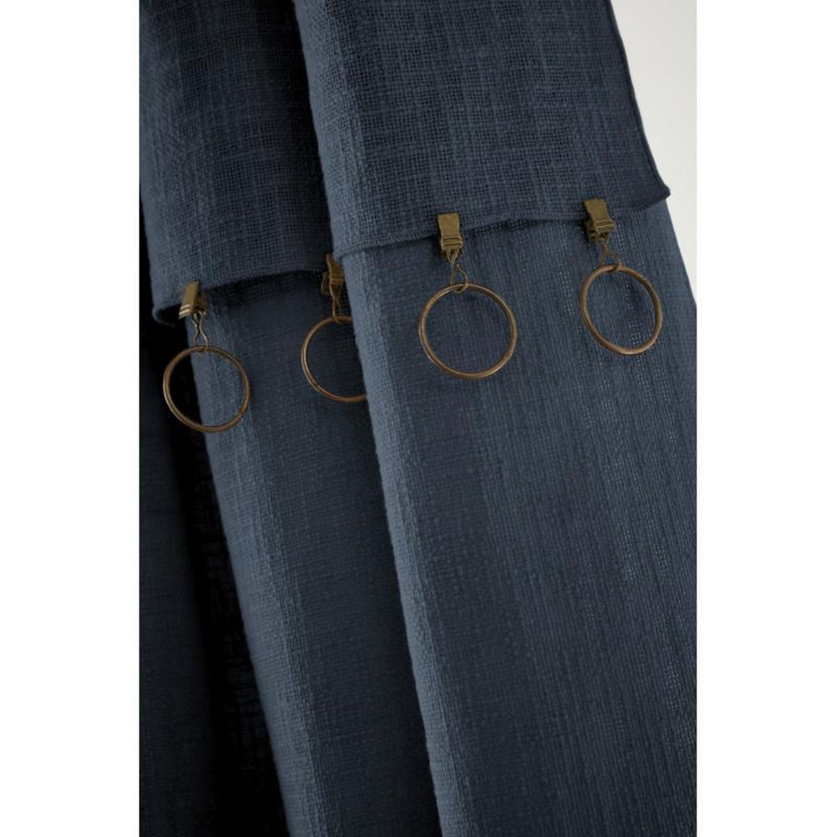 L EFFET PAPILLON Rideau ajustable + 8 anneaux pince  Sixtine  140 x 270 cm -  - 1 Panneau ajustable 140 x 270 cm