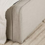 Voir la diapositive 5 : IDIMEX Lit simple BELARTI 90 x 190 cm rembourré, revêtement en tissu