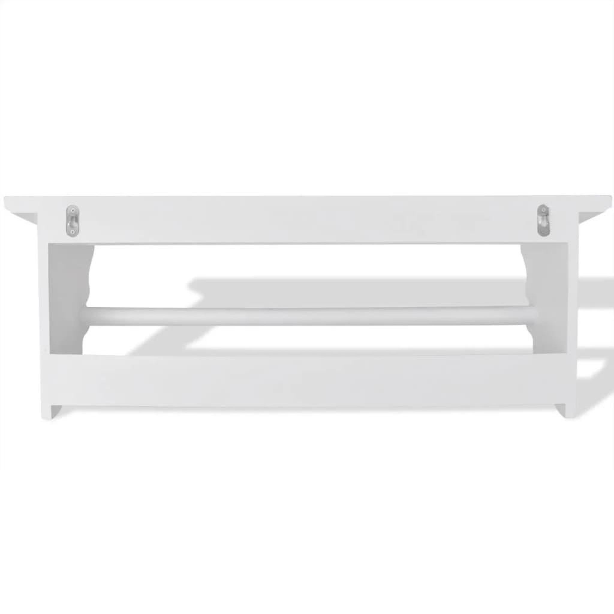 Voir la diapositive 4 : VIDAXL Porte-manteau pfdm blanc style baroque