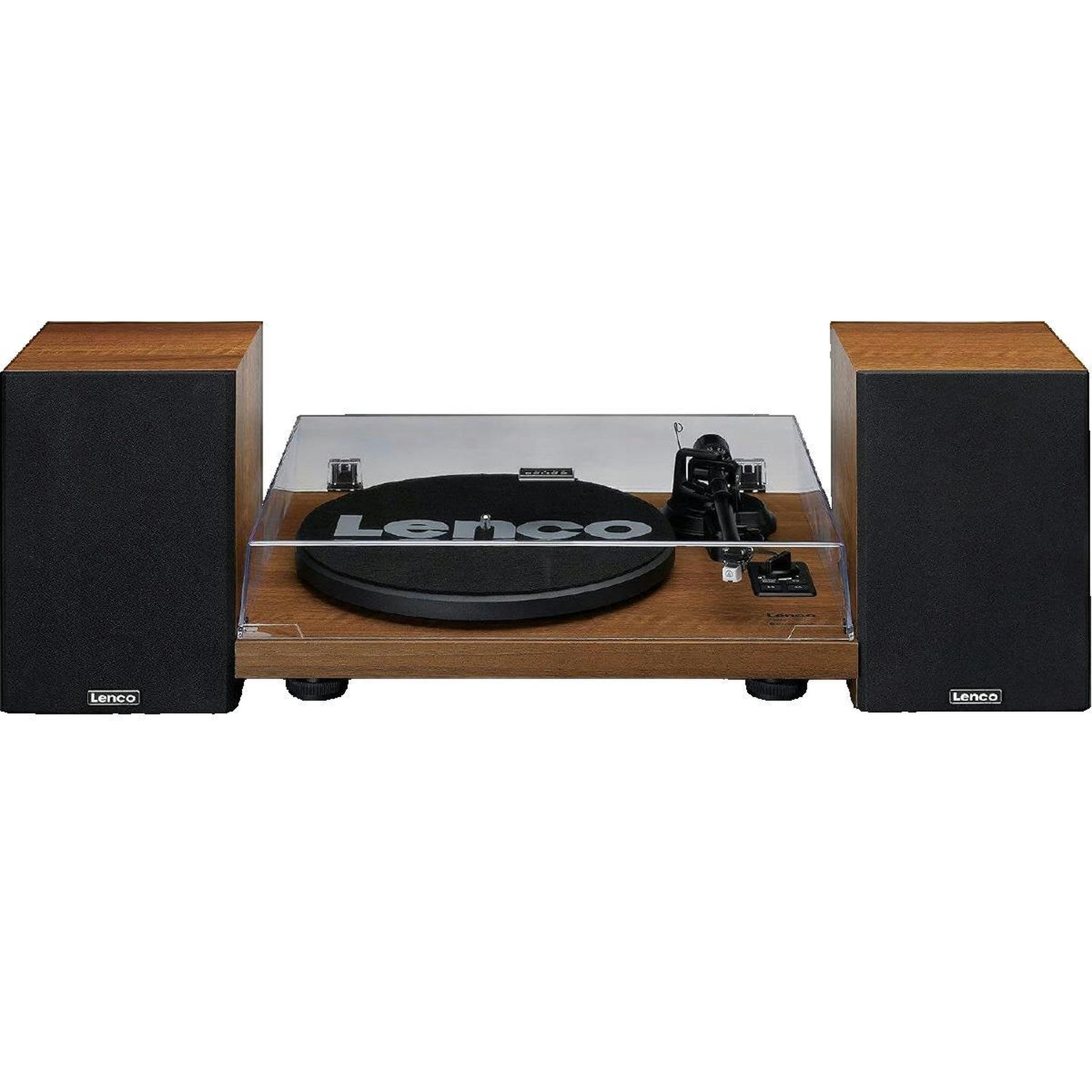 Voir la diapositive 3 : Lenco Platine vinyle Lenco LS-480WD avec Bluetooth et haut-parleurs en bois