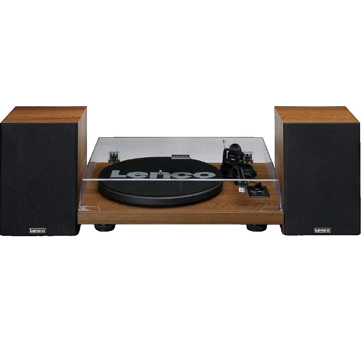 Lenco Platine vinyle Lenco LS-480WD avec Bluetooth et haut-parleurs en bois