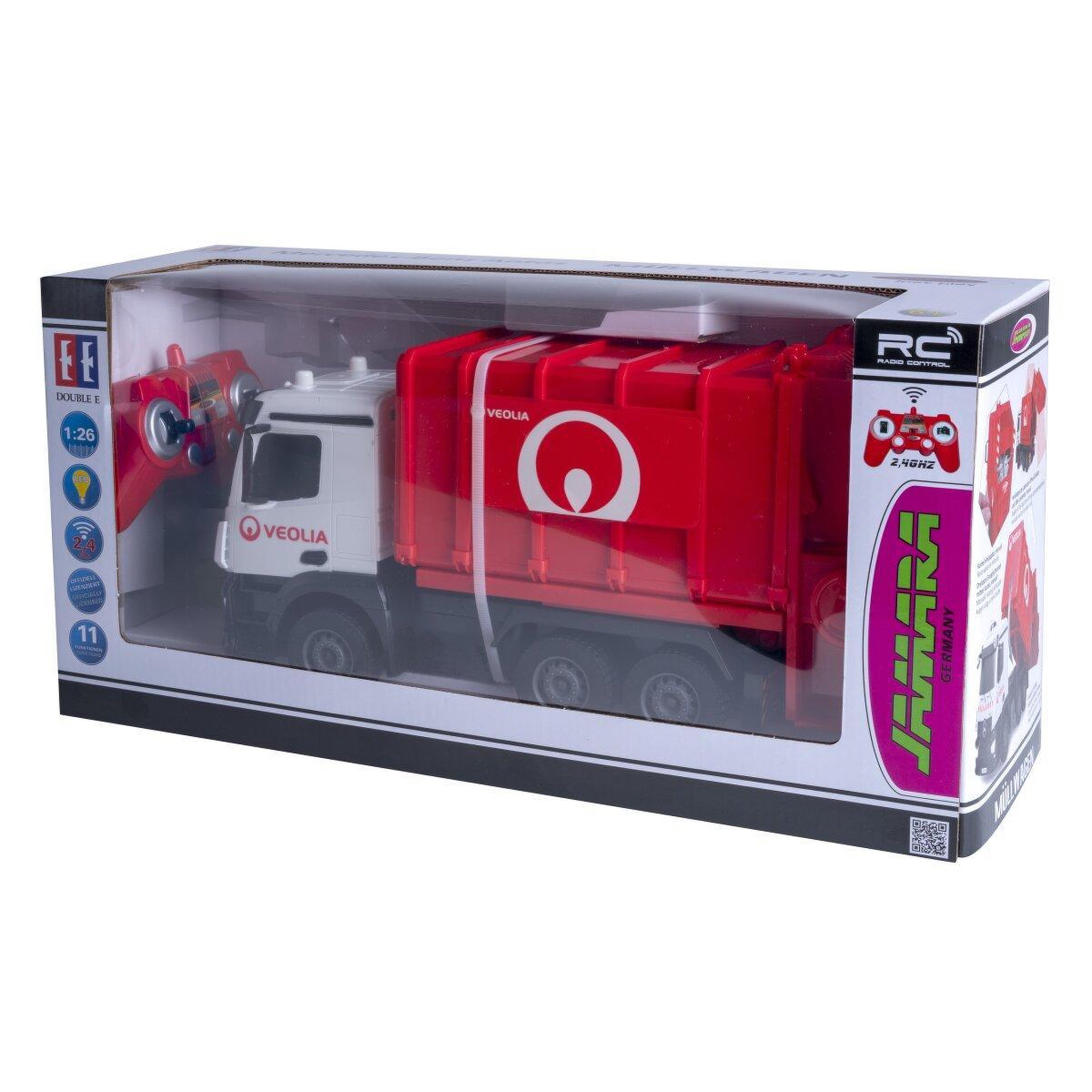 Voir la diapositive 2 : Jamara Camion poubelle Mercedes Antos télécommandé