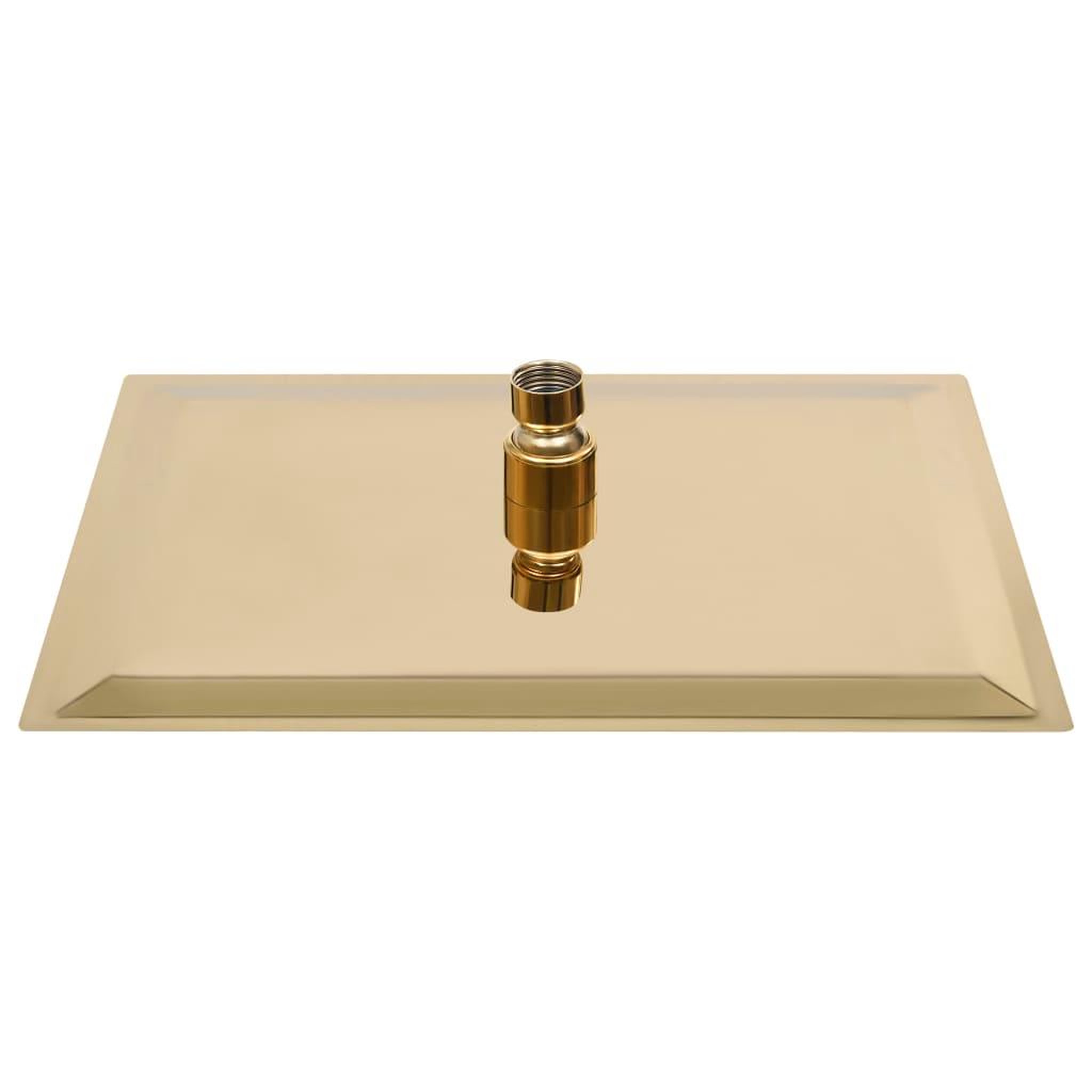 Voir la diapositive 4 : VIDAXL Pomme de douche pluie Inox 30x20 cm Rectangulaire Dore