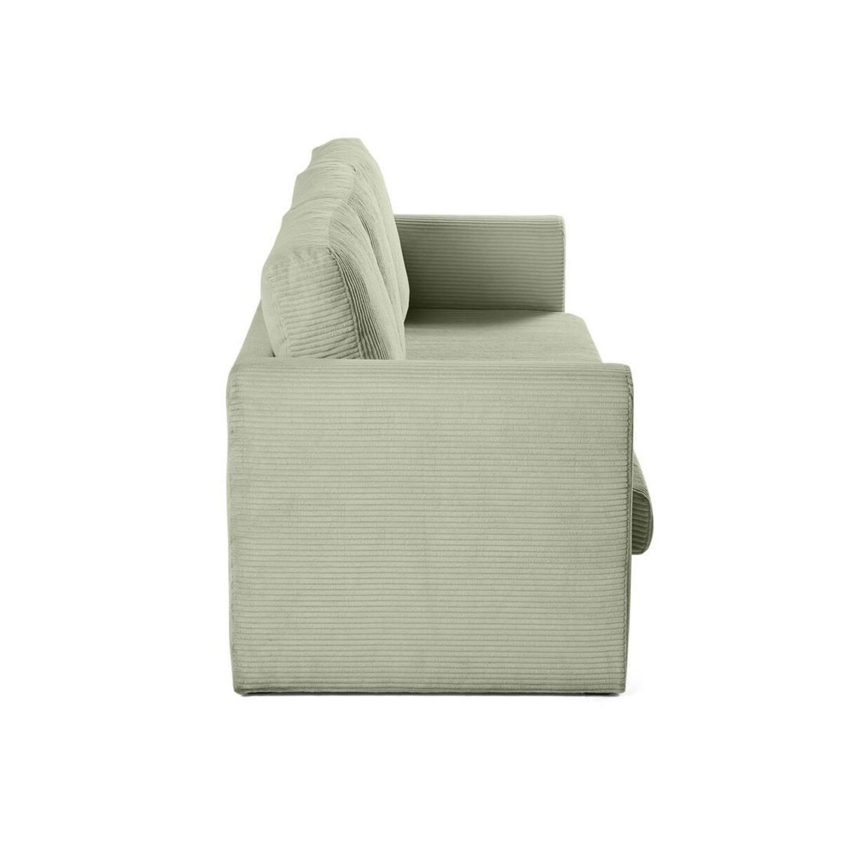 BEST MOBILIER Marilia - canapé 3 places - convertible déplimousse - en velours côtelé