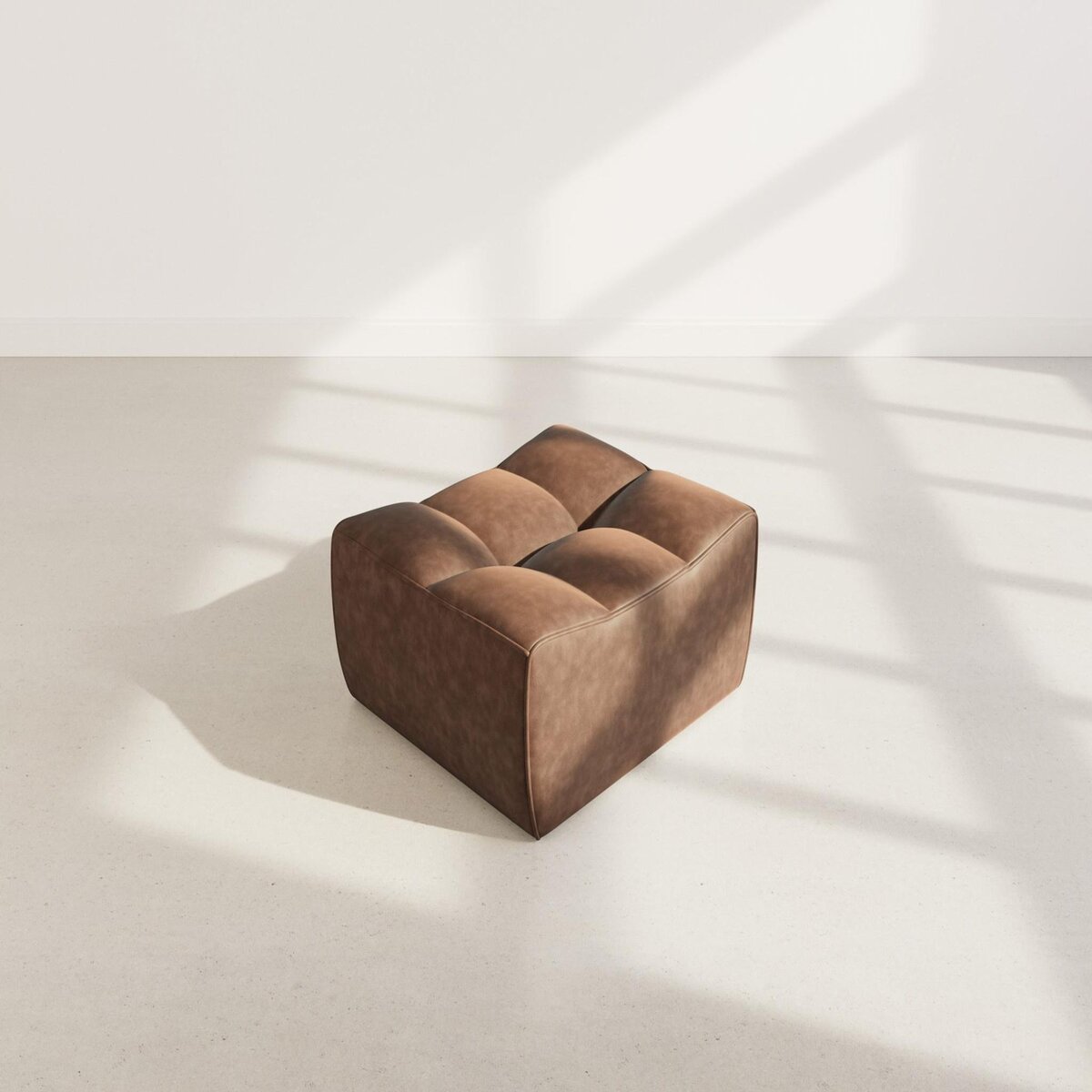 LISA DESIGN Alya - pouf en simili