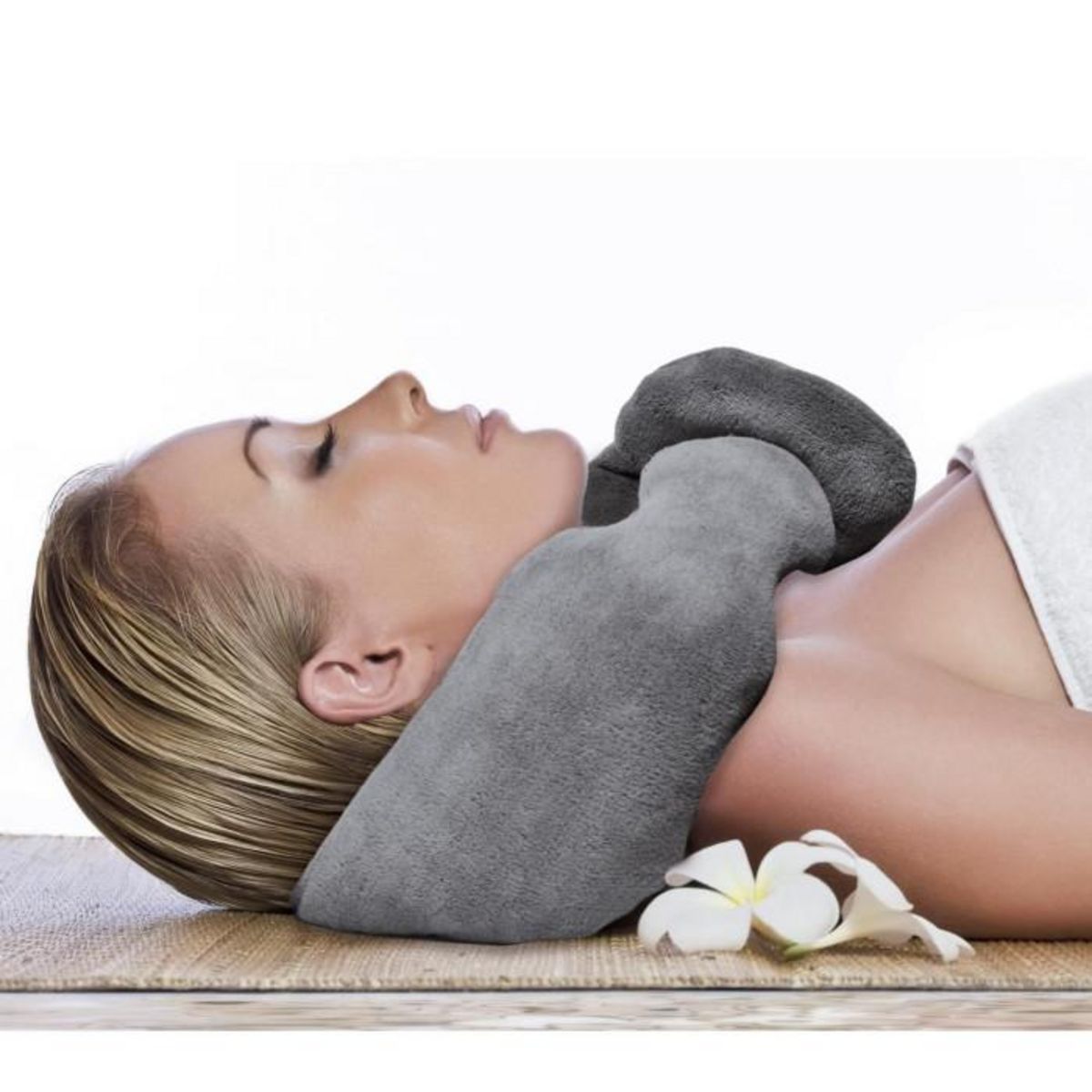 Paris Prix Coussin Vibrant  Tour de Cou  85cm Gris