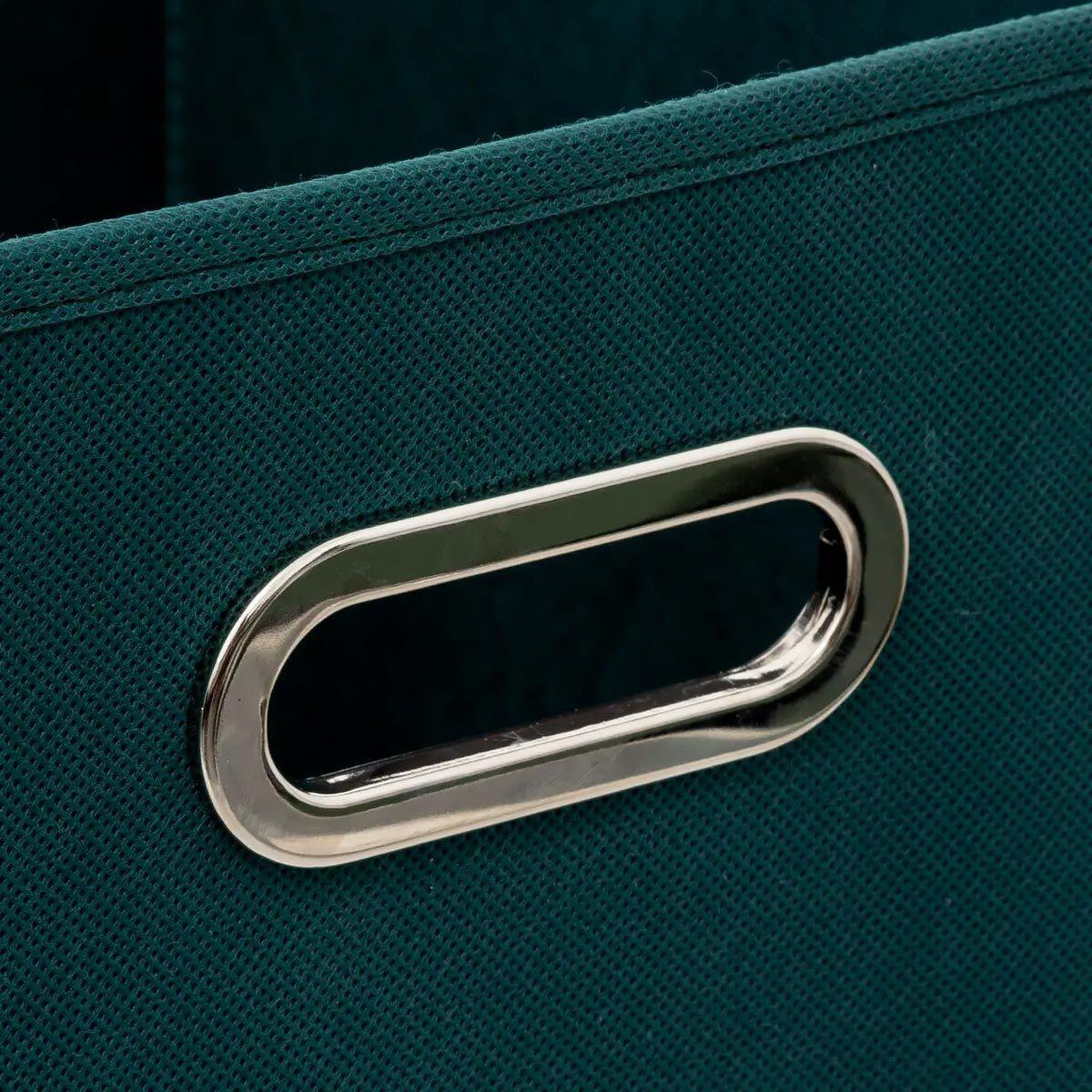 Voir la diapositive 2 : FIVE Boîte de rangement carrée pliable  mix n'modul  31x31cm bleu pétrole