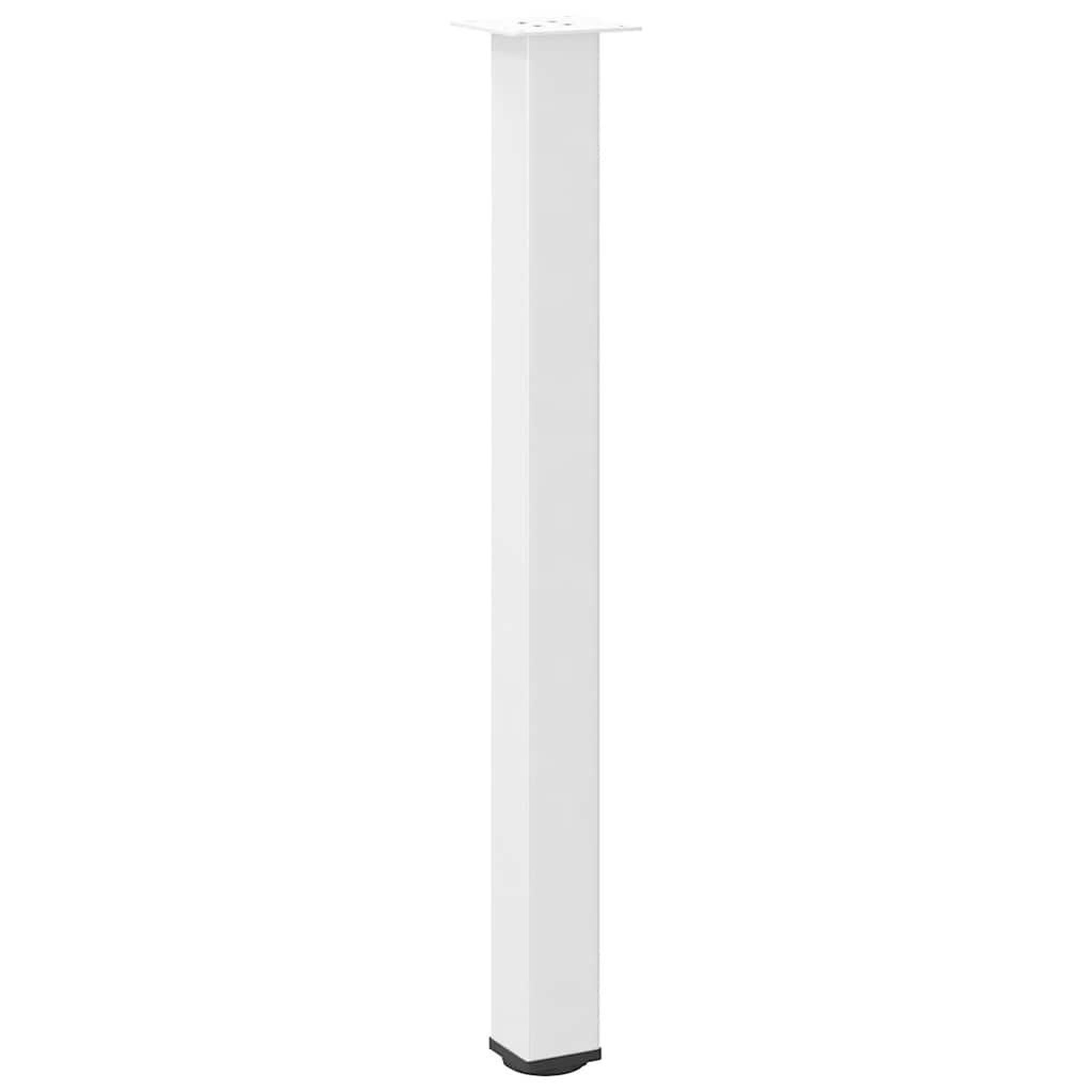 Voir la diapositive 4 : VIDAXL Pieds de table basse 4 pcs blanc 90-92 cm acier