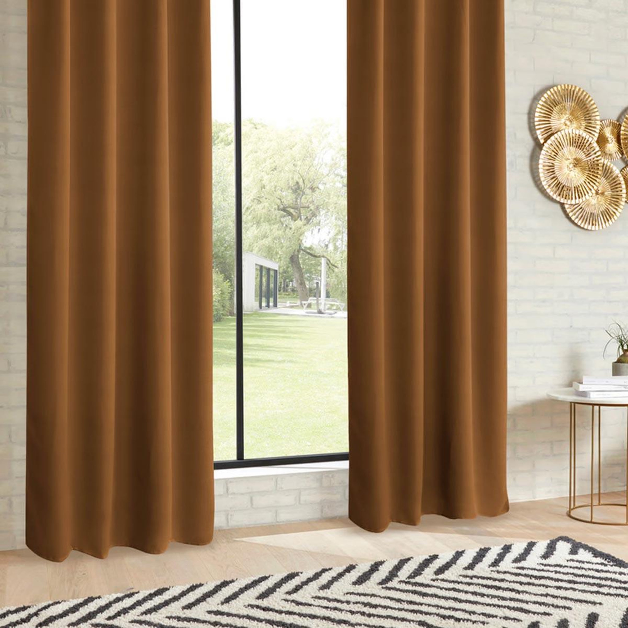 ATMOSPHERA Rideau occultant  topa  140x260cm cannelle