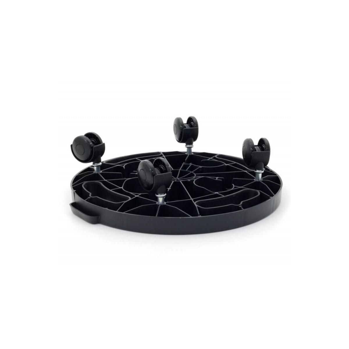 ART PLAST Support Plante Rond 30x7cm - Plateau à Roulettes Porte Pot de Fleurs Charge Lourde 170kg - Polypropylène antichoc Art Plast