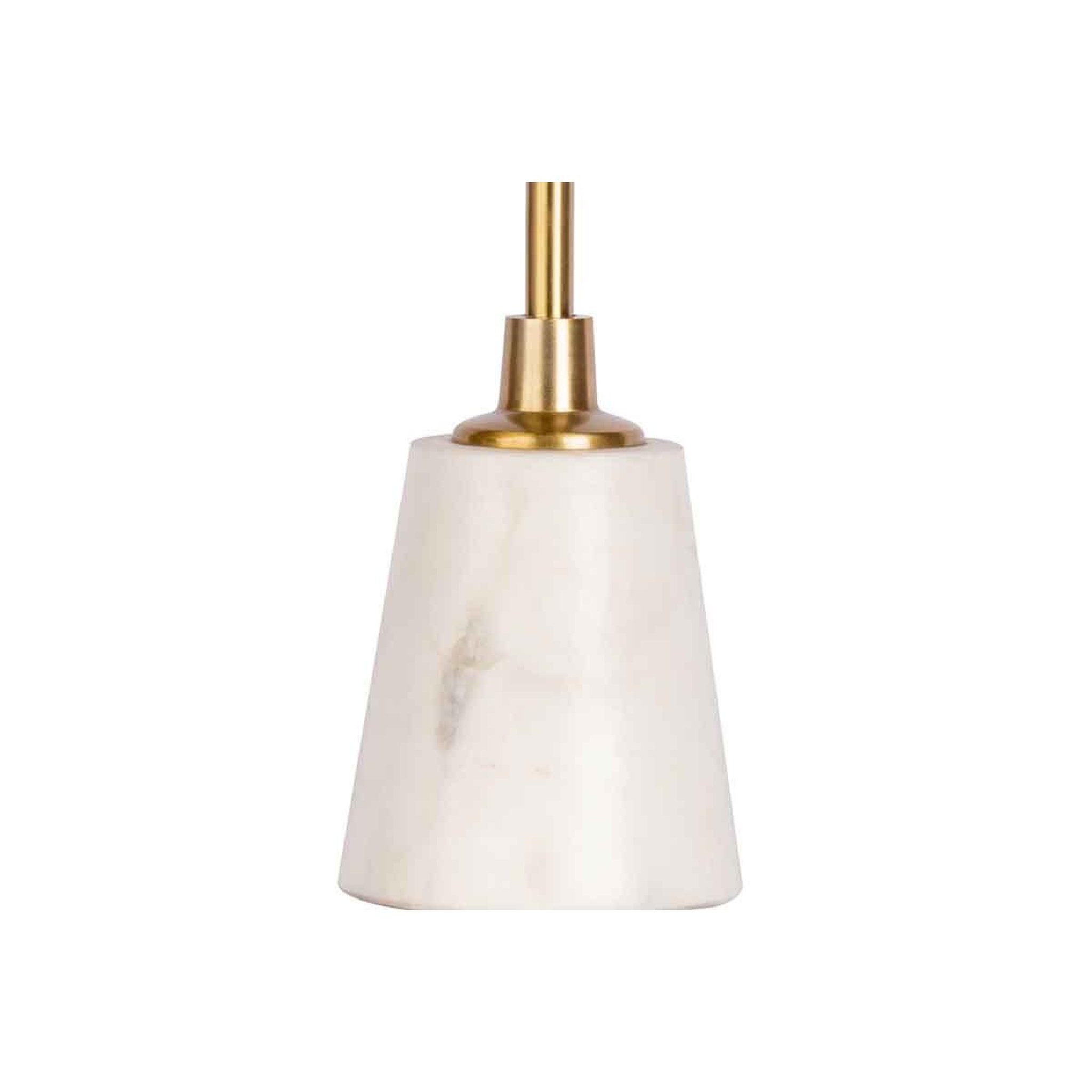 Voir la diapositive 3 : Paris Prix Bougeoir design en marbre  fayya  30cm blanc & or