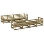Voir la diapositive 2 : VIDAXL Salon de jardin 9 pcs bois de pin impregne