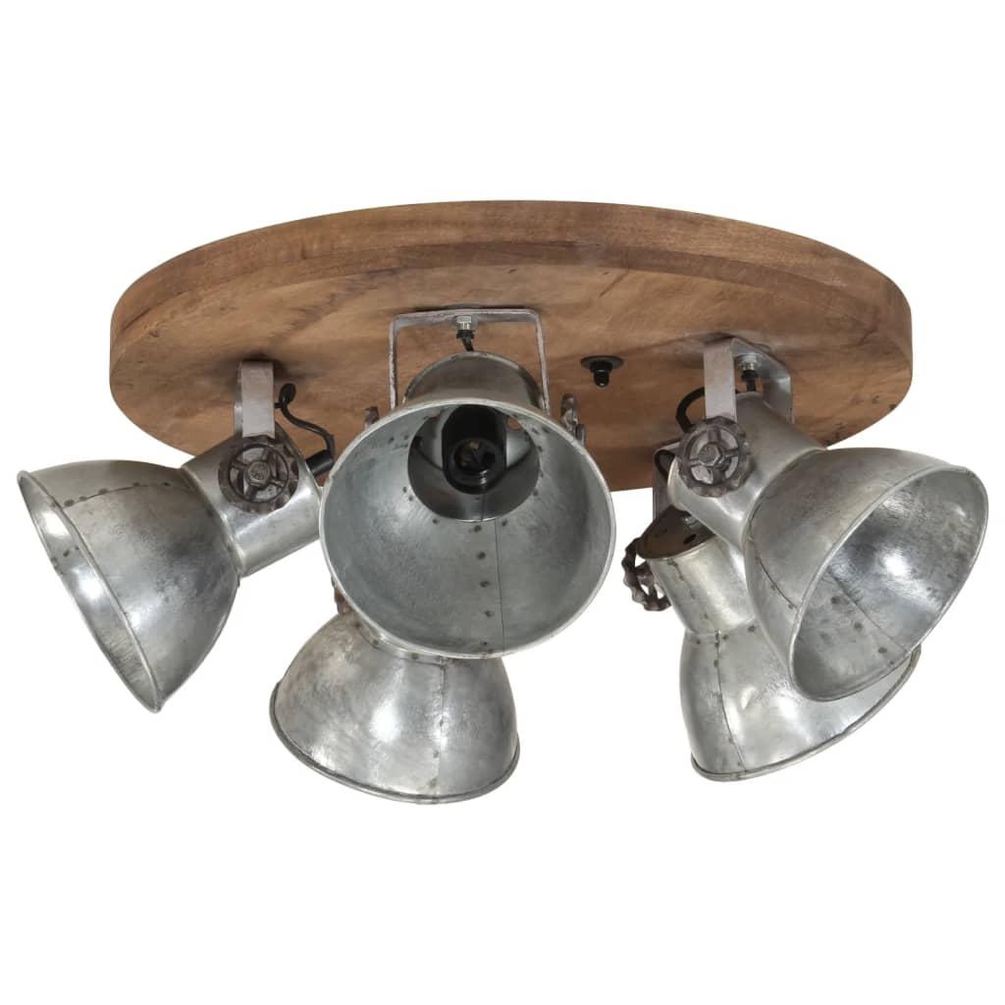 Voir la diapositive 2 : VIDAXL Plafonnier 25 W argent vintage 50x50x25 cm E27