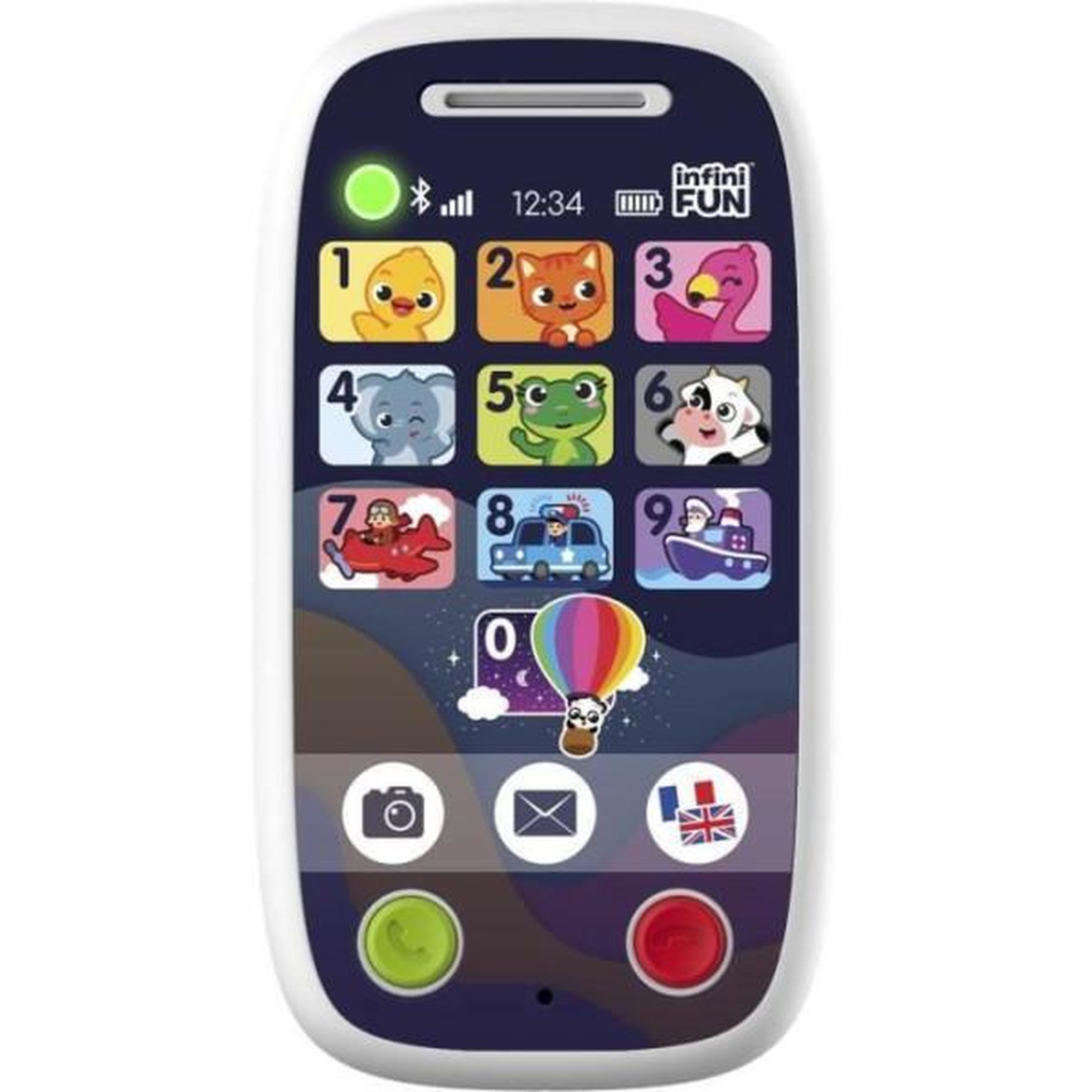 Voir la diapositive 2 : MARKET24 Téléphones Jouet - KD - Mon 1er Duo de Téléphones - Communication réaliste et apprentissage des chiffres et couleurs