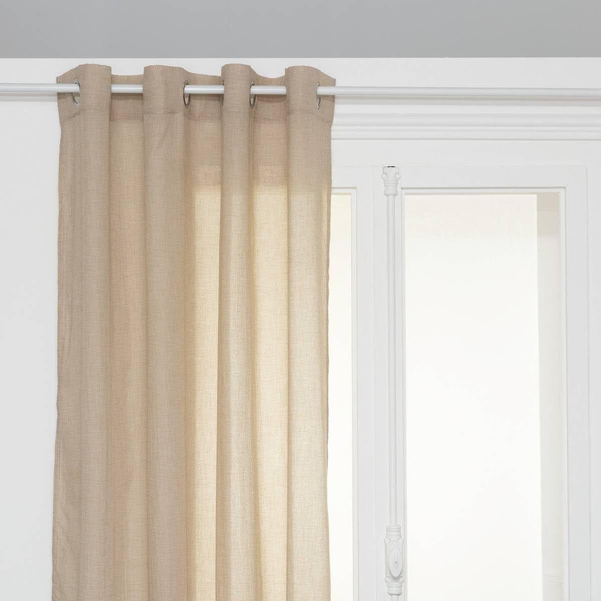 ATMOSPHERA Rideau voilage à œillets  paxta  135x240cm lin