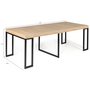 Voir la diapositive 6 : ID MARKET Table console extensible TORONTO 10 personnes 235 cm design industriel