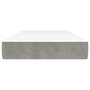 Voir la diapositive 3 : VIDAXL Matelas de lit a ressorts ensaches fermete moyenne Gris clair 90x190x20 cm