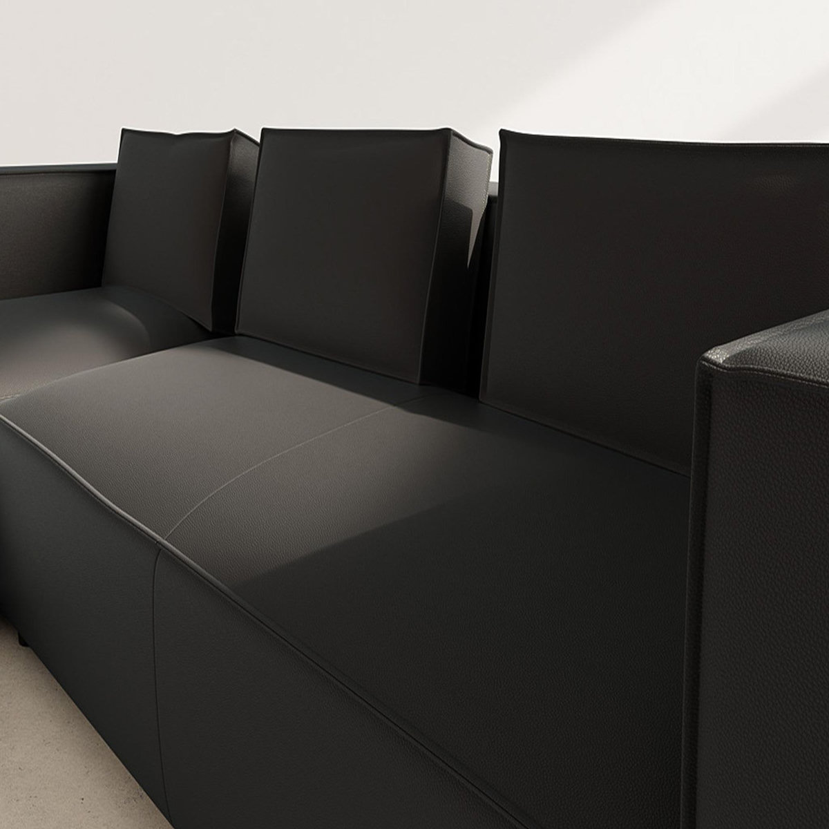 LISA DESIGN Stella - canapé d'angle gauche 4 places en simili