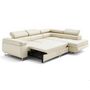 Voir la diapositive 5 : LISA DESIGN Zaria - canapé d'angle droit 5 places convertible avec coffre et têtières en simili