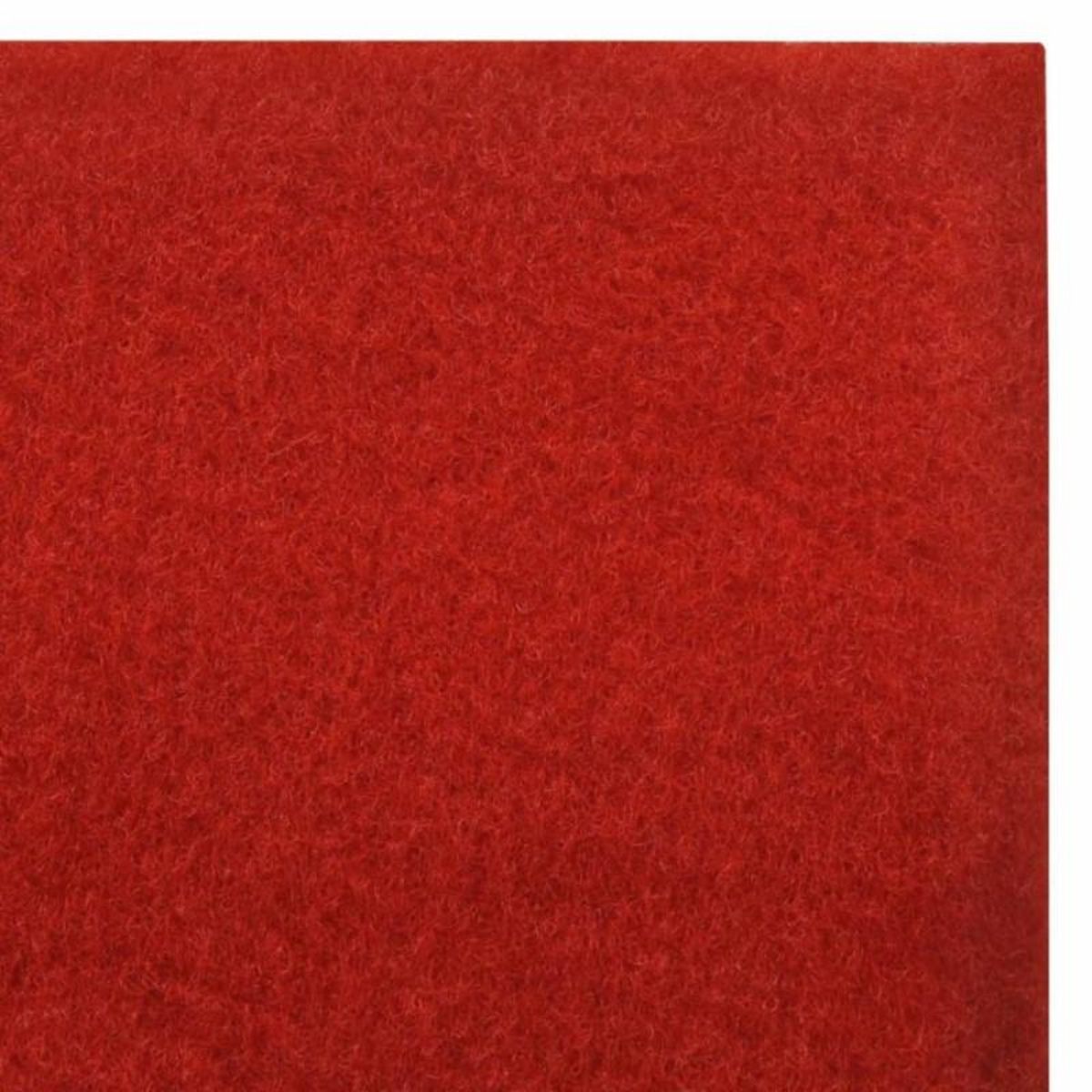 VIDAXL Tapis rouge 1 x 5 m 400 g/m^2