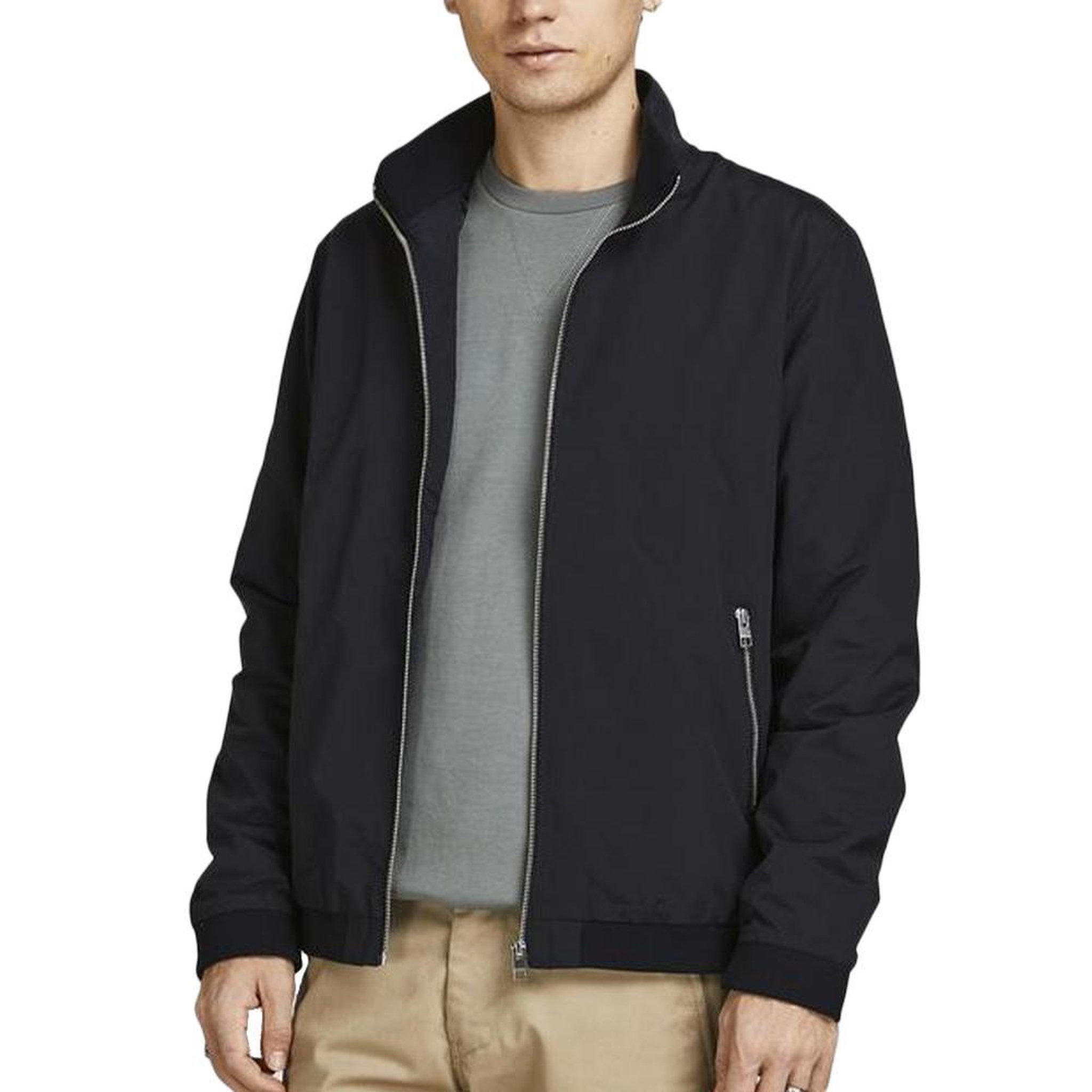 Jack & Jones Bomber Noir Homme Jack & Jones Harrington. Coloris disponibles : Noir