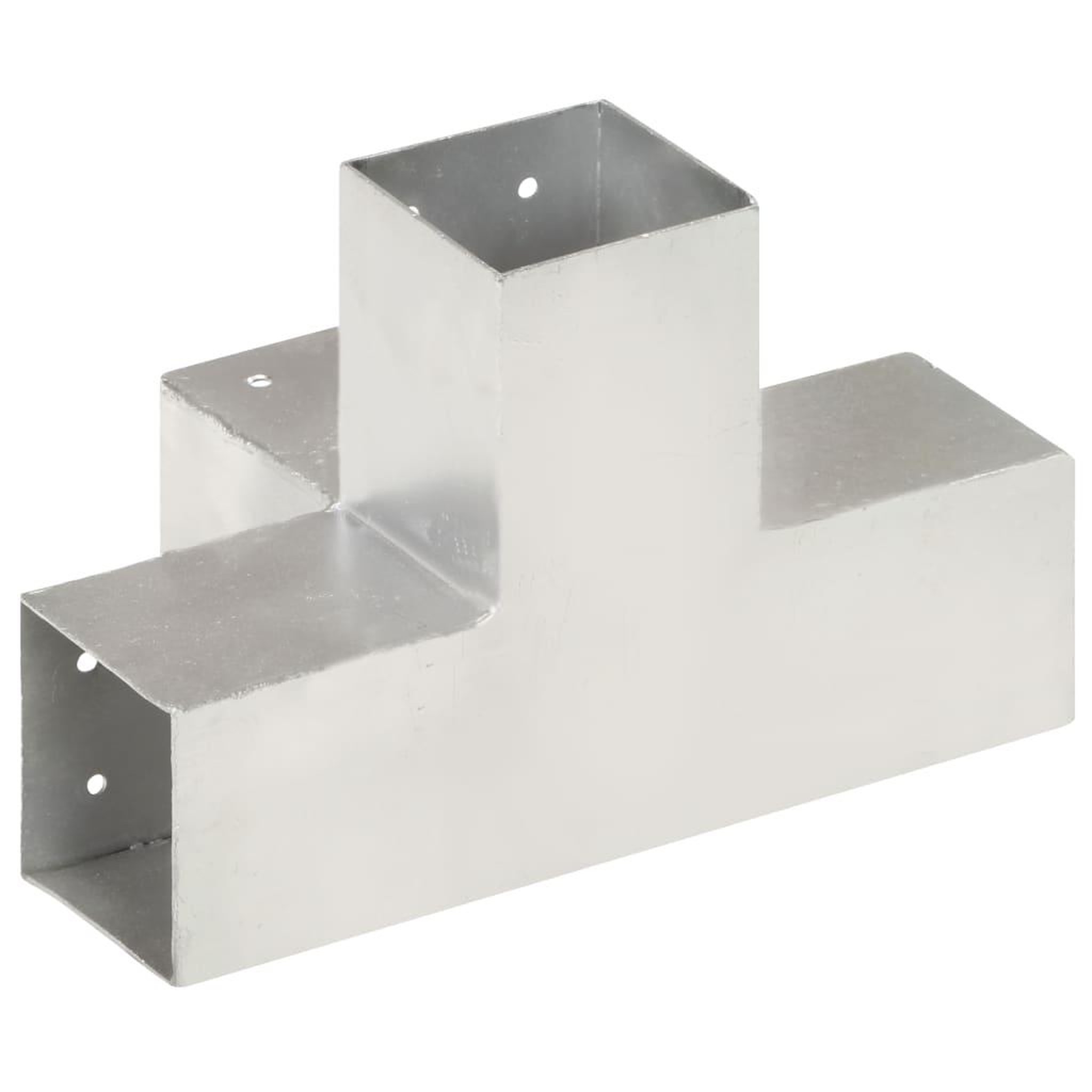 Voir la diapositive 4 : VIDAXL Connecteur de poteau Forme en X Metal galvanise 81x81 mm