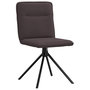 Voir la diapositive 3 : VIDAXL Chaises a manger lot de 2 marron fonce tissu