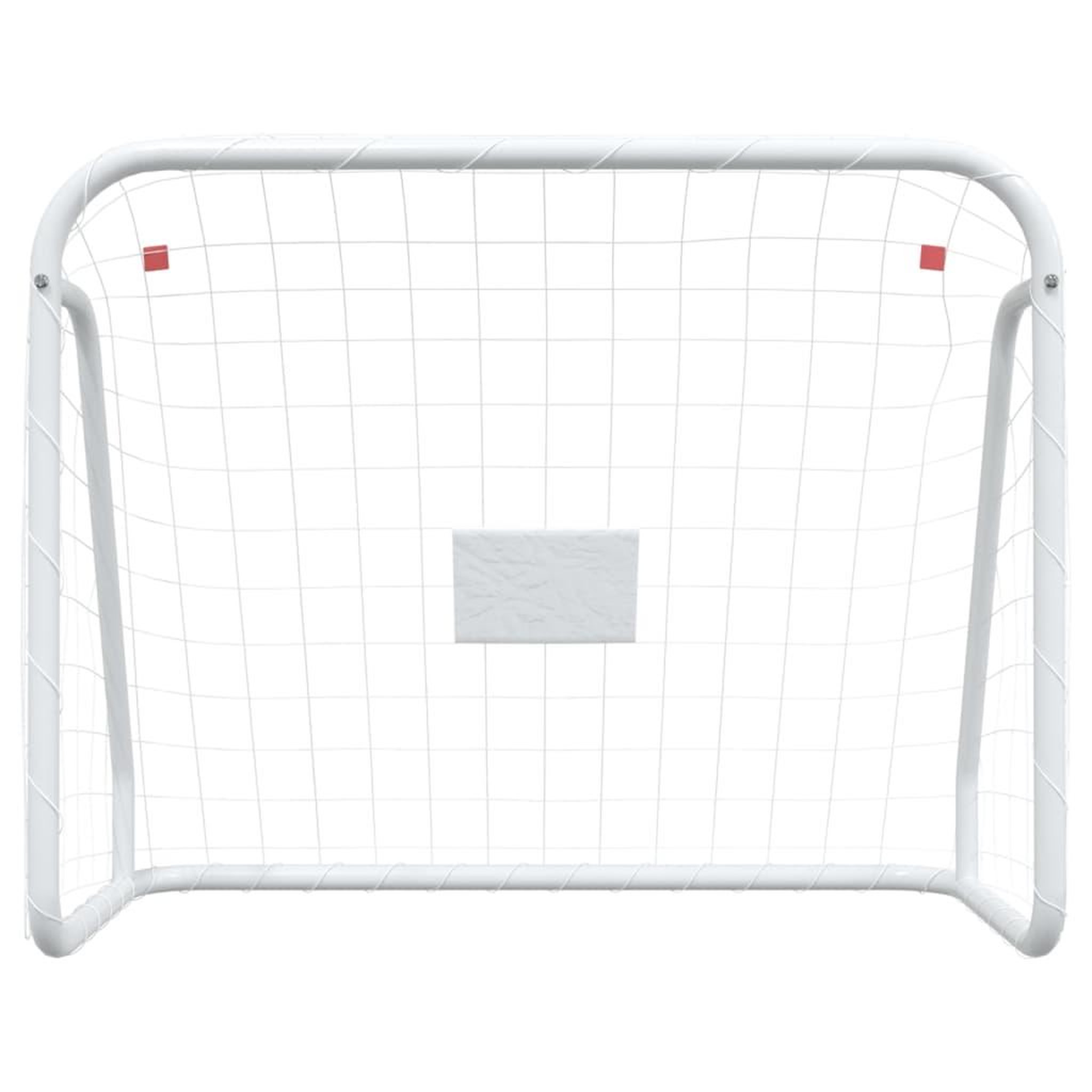 Voir la diapositive 3 : VIDAXL But de football et filet blanc 125x96x60 cm acier et polyester