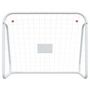 Voir la diapositive 3 : VIDAXL But de football et filet blanc 125x96x60 cm acier et polyester