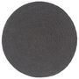 Voir la diapositive 2 : VIDAXL Napperons 6 pcs Gris fonce Plain 38 cm Rond Coton