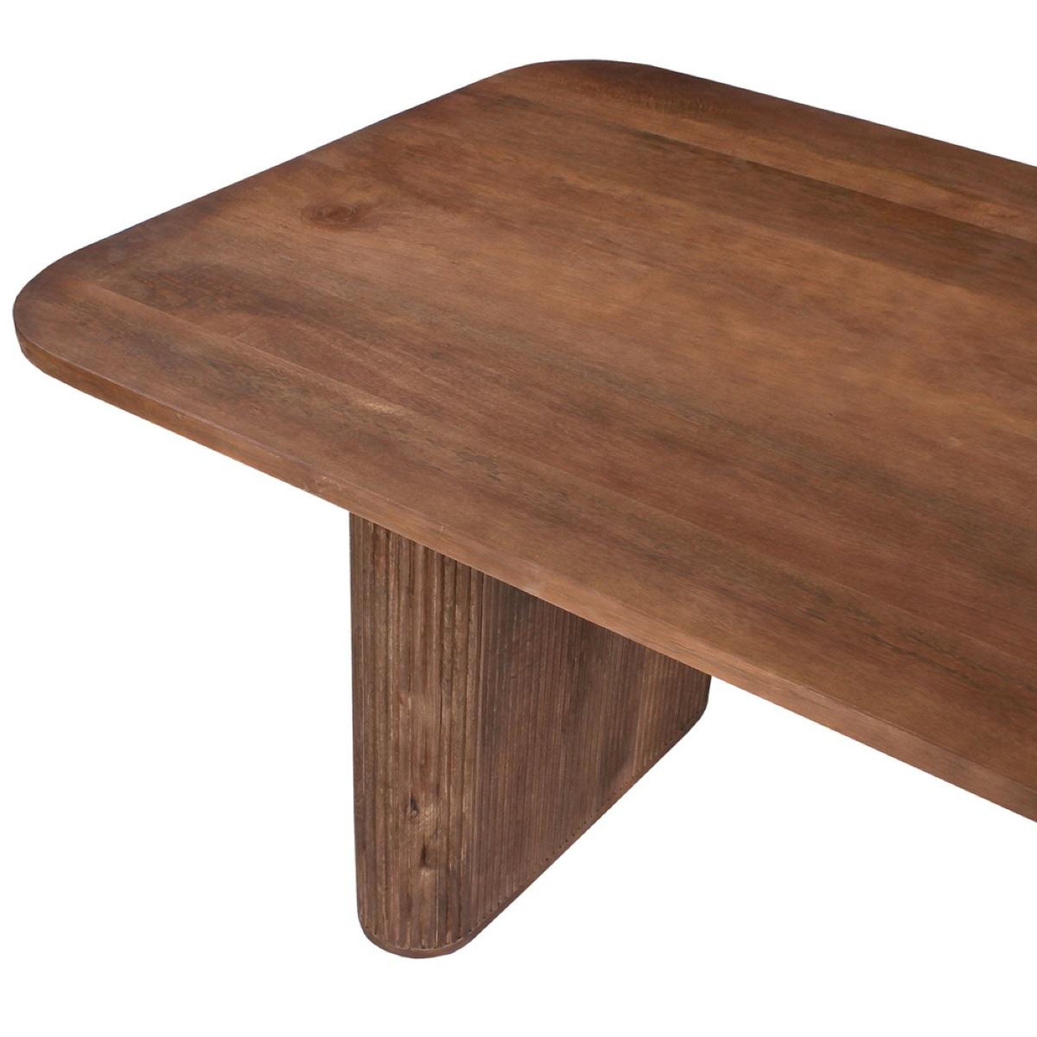 Voir la diapositive 6 : JLC KREATION Table à manger ovale en bois de manguier 200cm jeanne