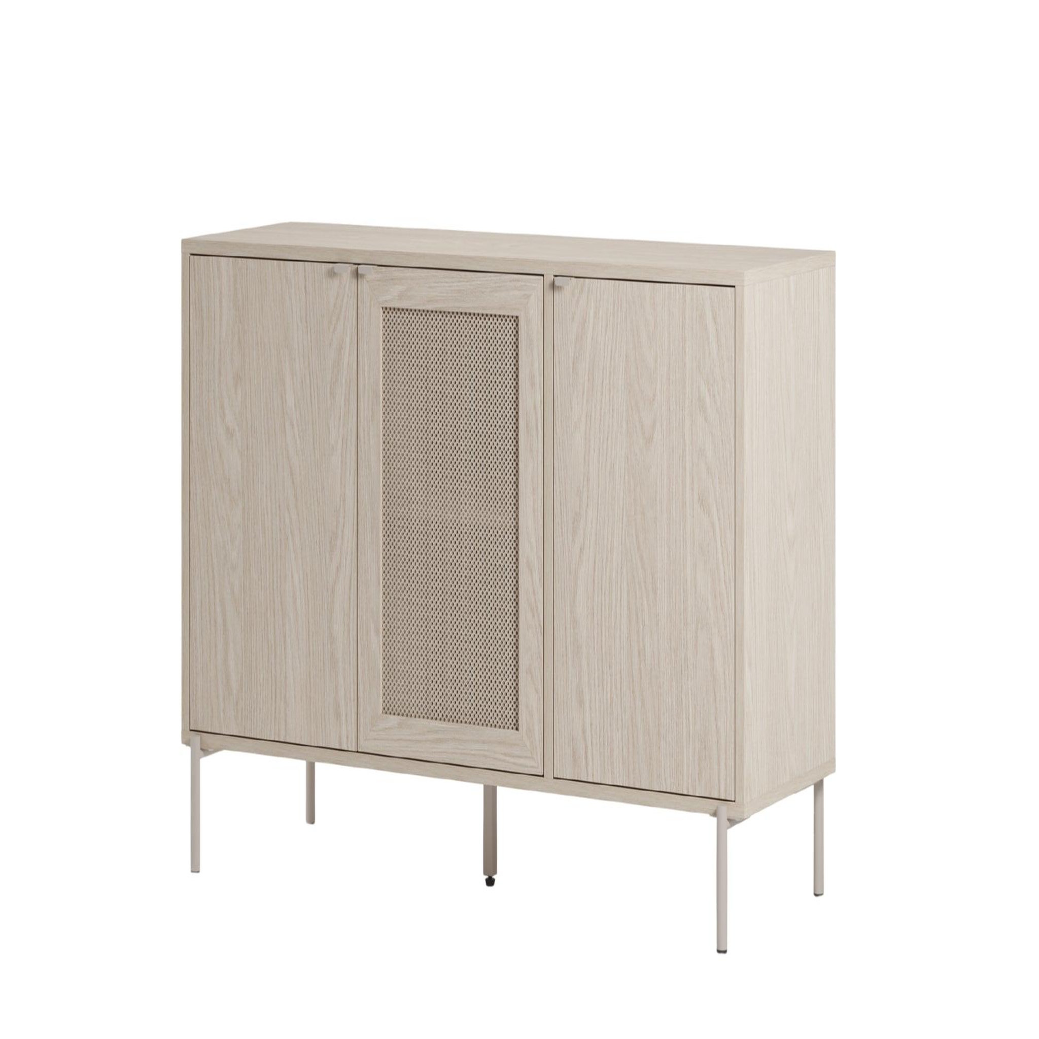 Voir la diapositive 5 : CASANOVA PARIS Vira - buffet 120cm en mélamine beige