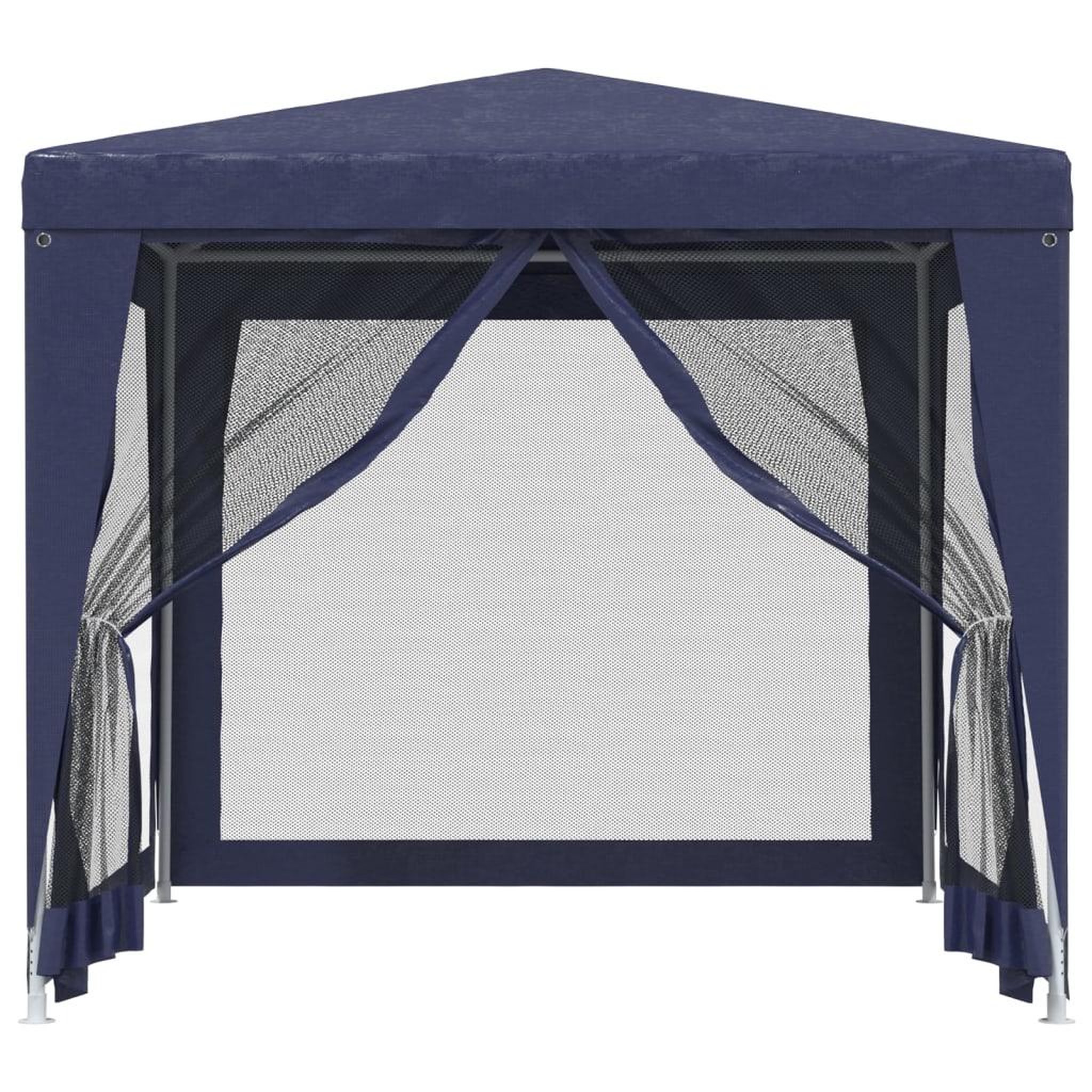 Voir la diapositive 3 : VIDAXL Tente de fete avec 4 parois laterales en maille Bleu 2,5x2,5 m