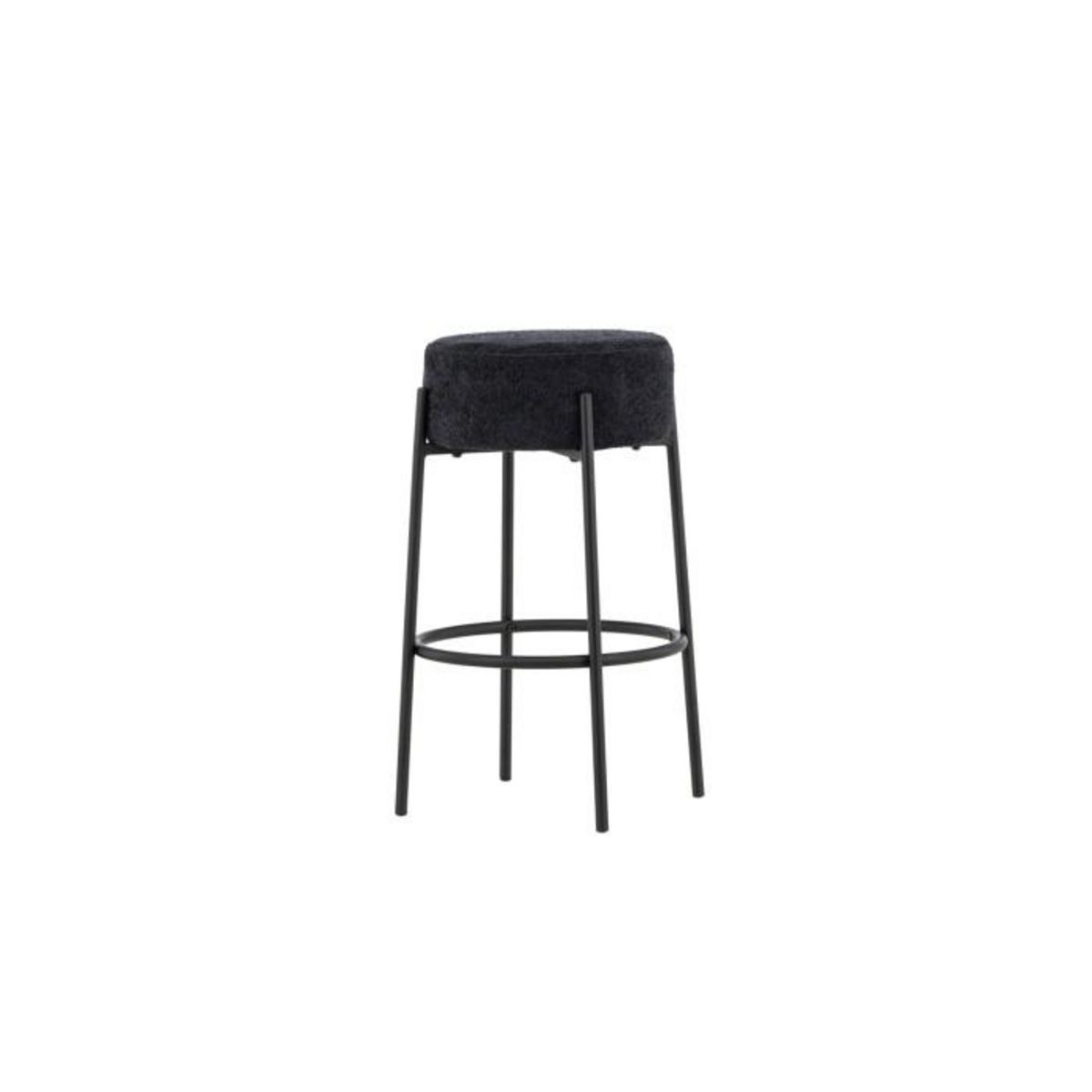 Paris Prix Tabouret de Bar Bouclette  Tucson  70cm Noir