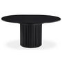 Voir la diapositive 4 : Paris Prix Table à Manger Ronde Extensible  Karo  120cm Noir