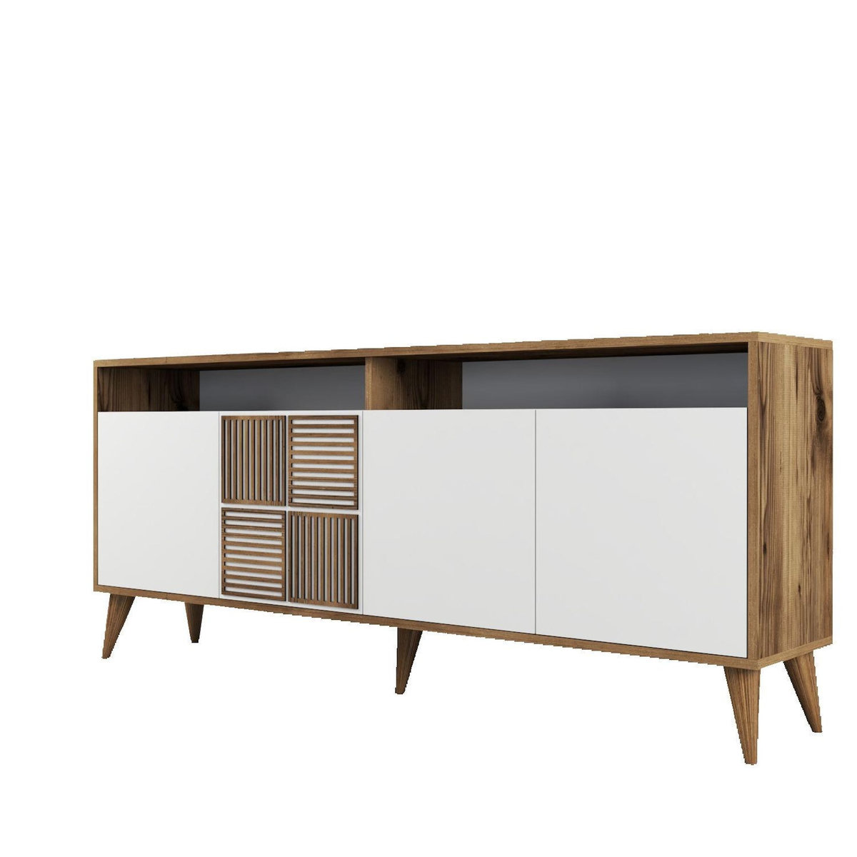 Habitat et Jardin Console en bois  Milan  180 x 35 x 78 cm - Noyer