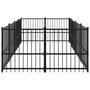 Voir la diapositive 4 : VIDAXL Chenil d'exterieur pour chiens Acier 7,51 m^2
