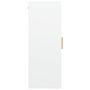 Voir la diapositive 4 : VIDAXL Armoire murale suspendue Blanc 69,5x34x90 cm