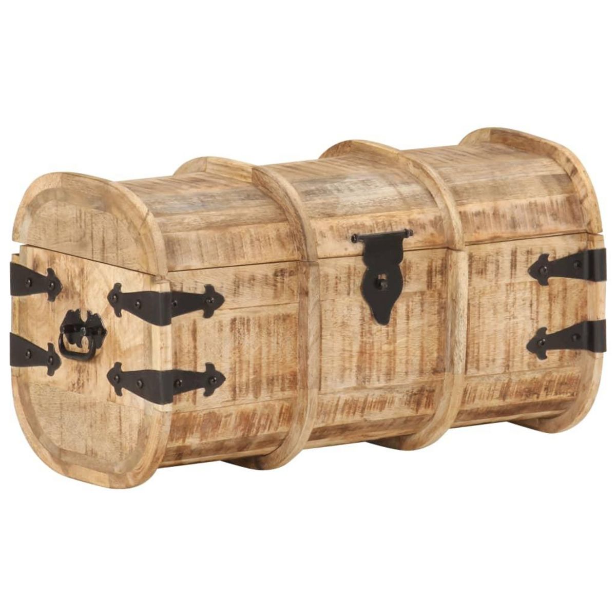 VIDAXL Coffres de rangement 2 pcs Bois de manguier massif